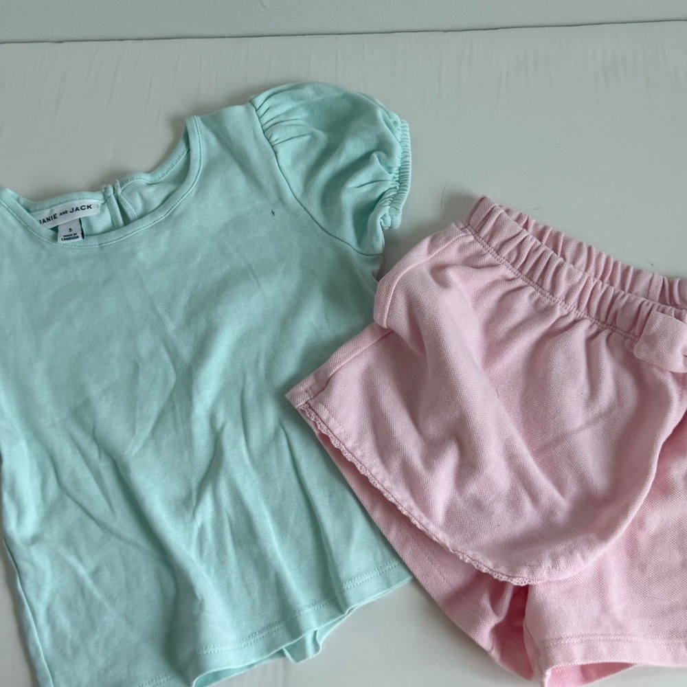 Janie and Jack Top and Skort Lot Size 5